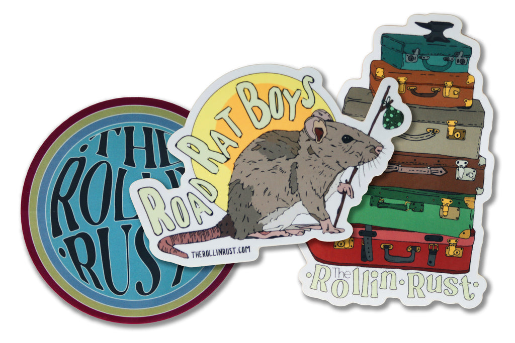 Rollin' Rust Sticker - Round Logo