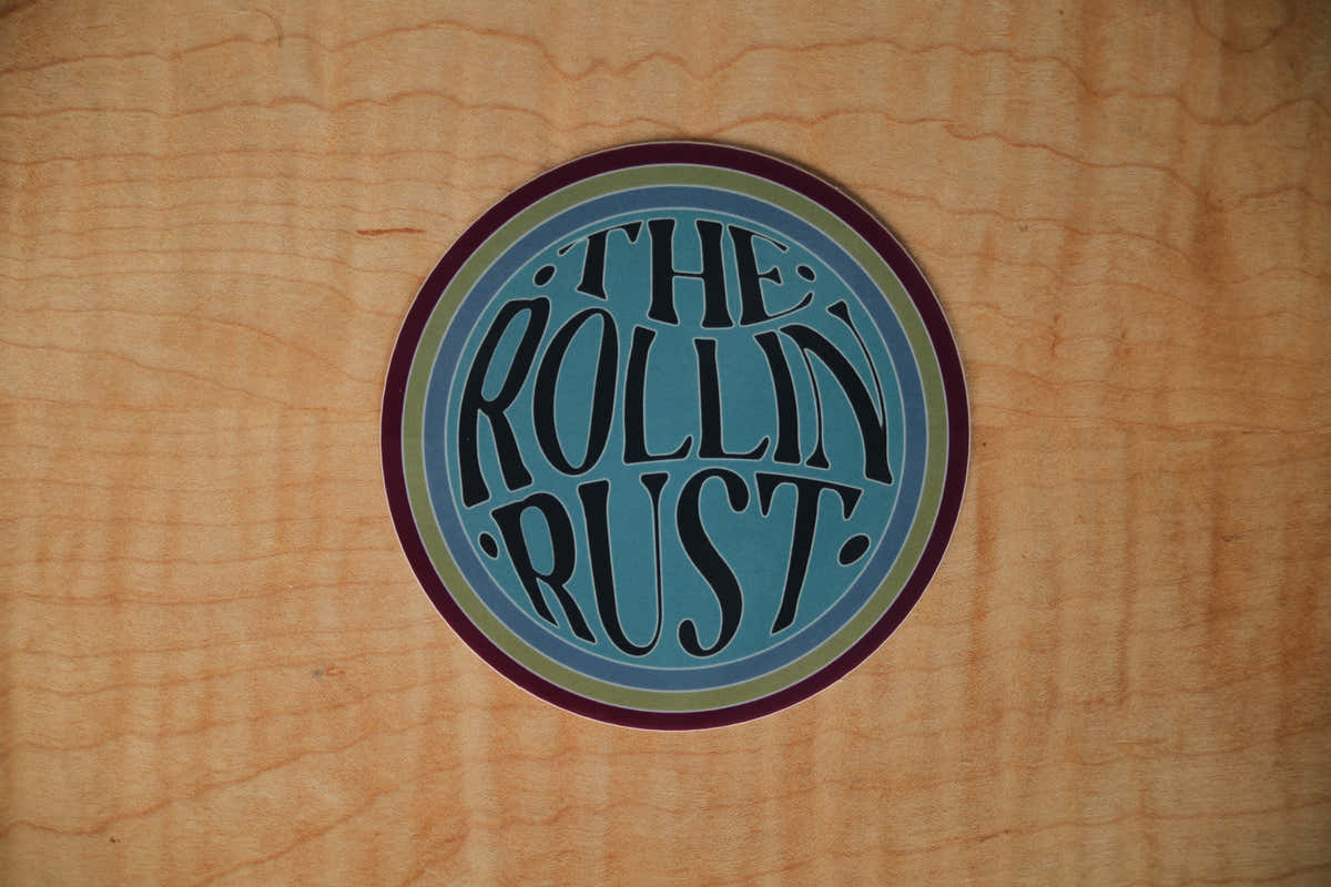 "The Rollin' Rust" Sticker