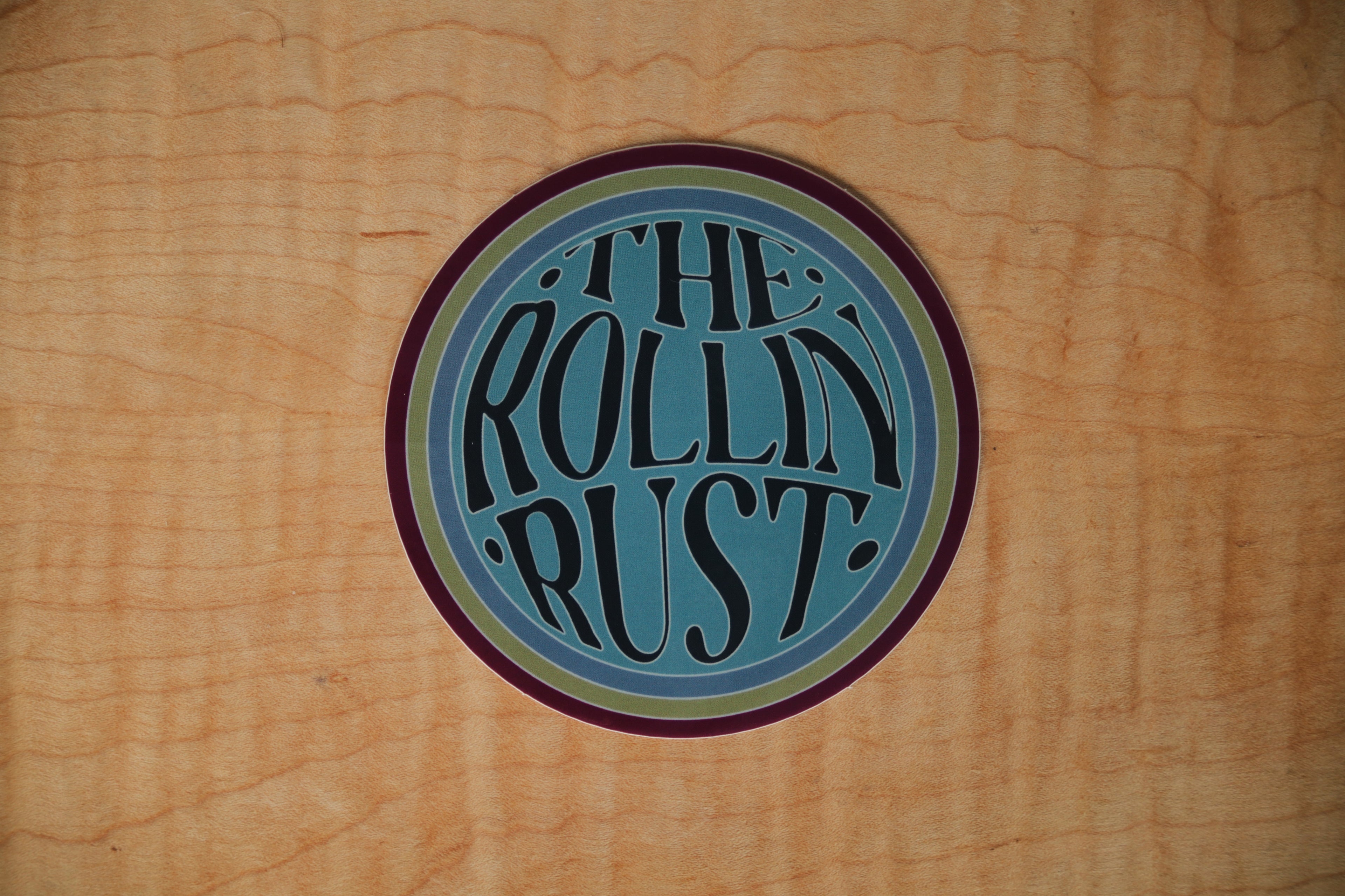 Rollin' Rust Sticker - Round Logo