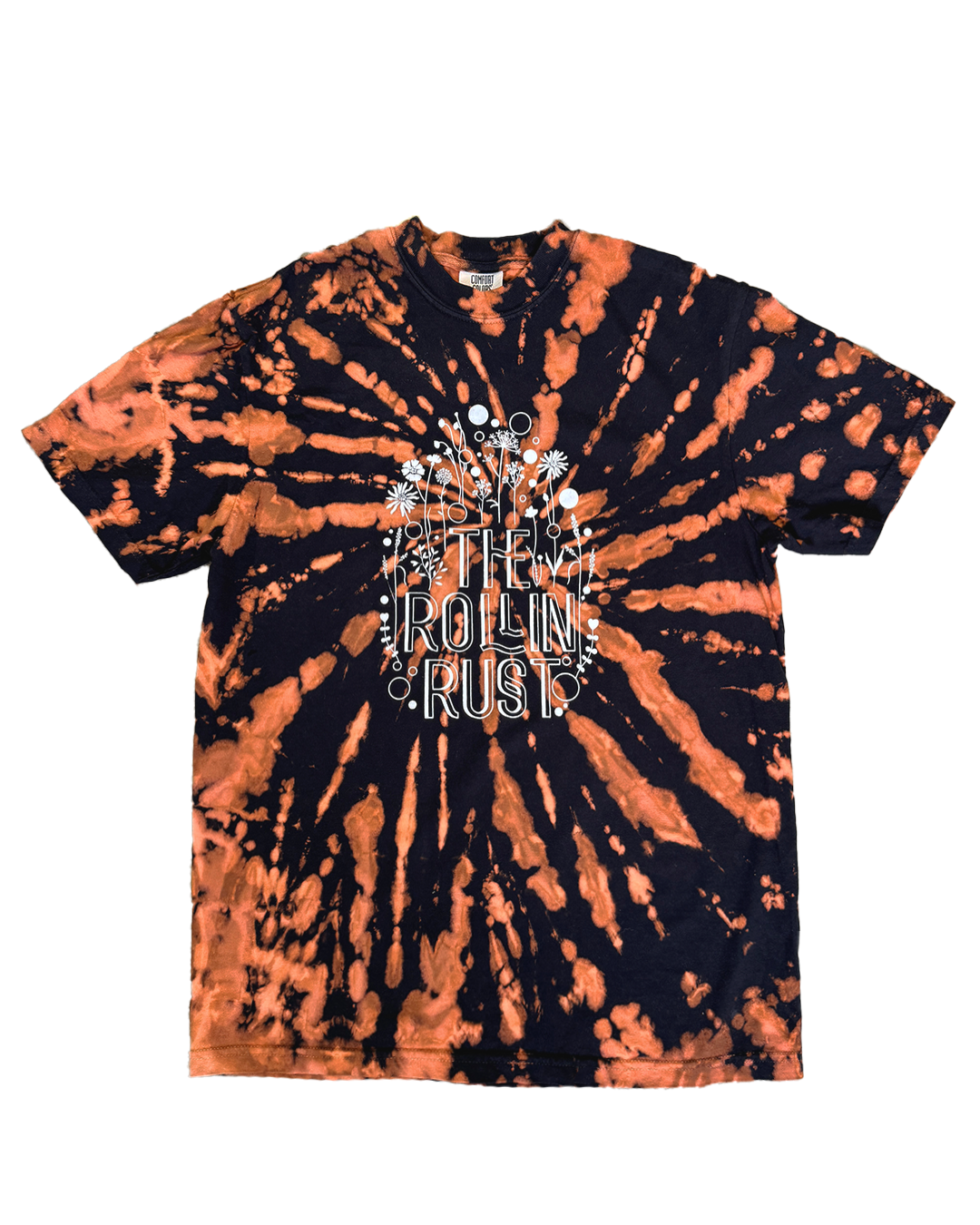 Rollin' Rust T-Shirt - Hand-made "Trippin' Wildflowers"
