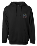 3 Color Hoodie — Black front #color_Black