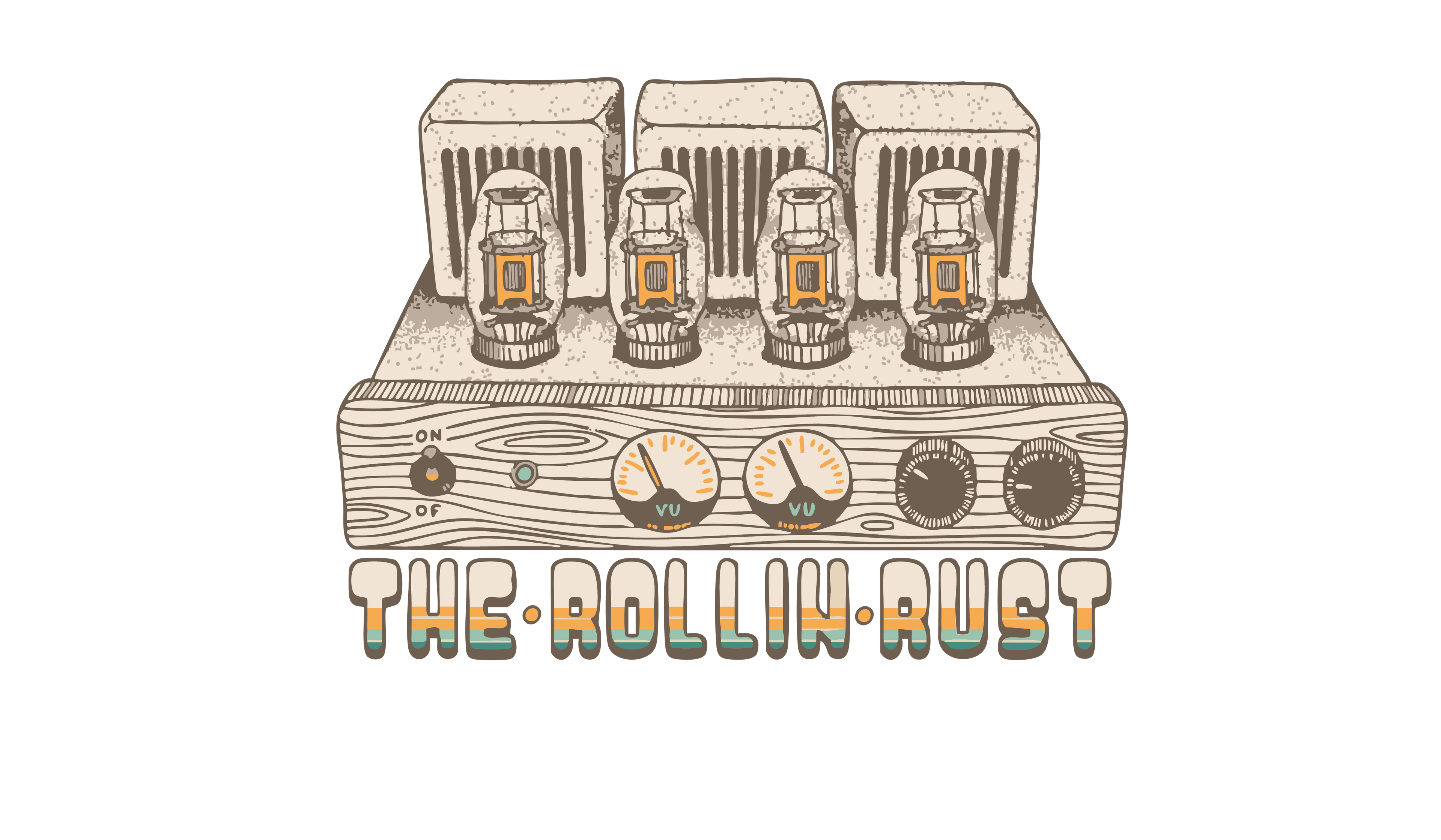 Rollin' Rust Long Sleeve T - "Tubular"