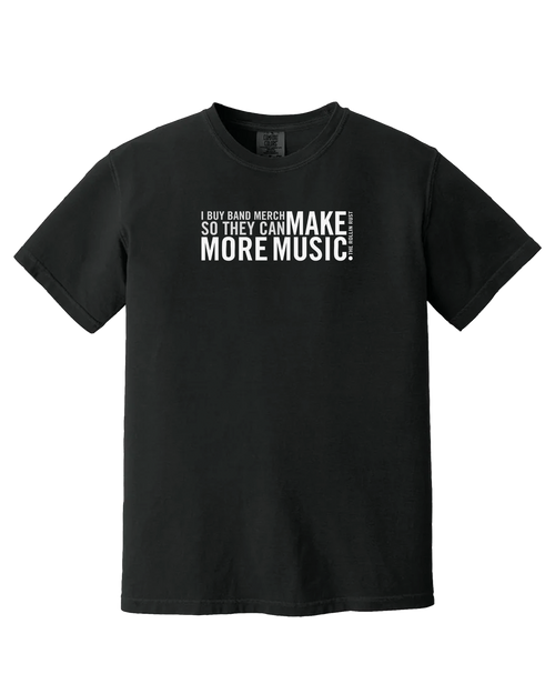 Make More Music T-shirt, black