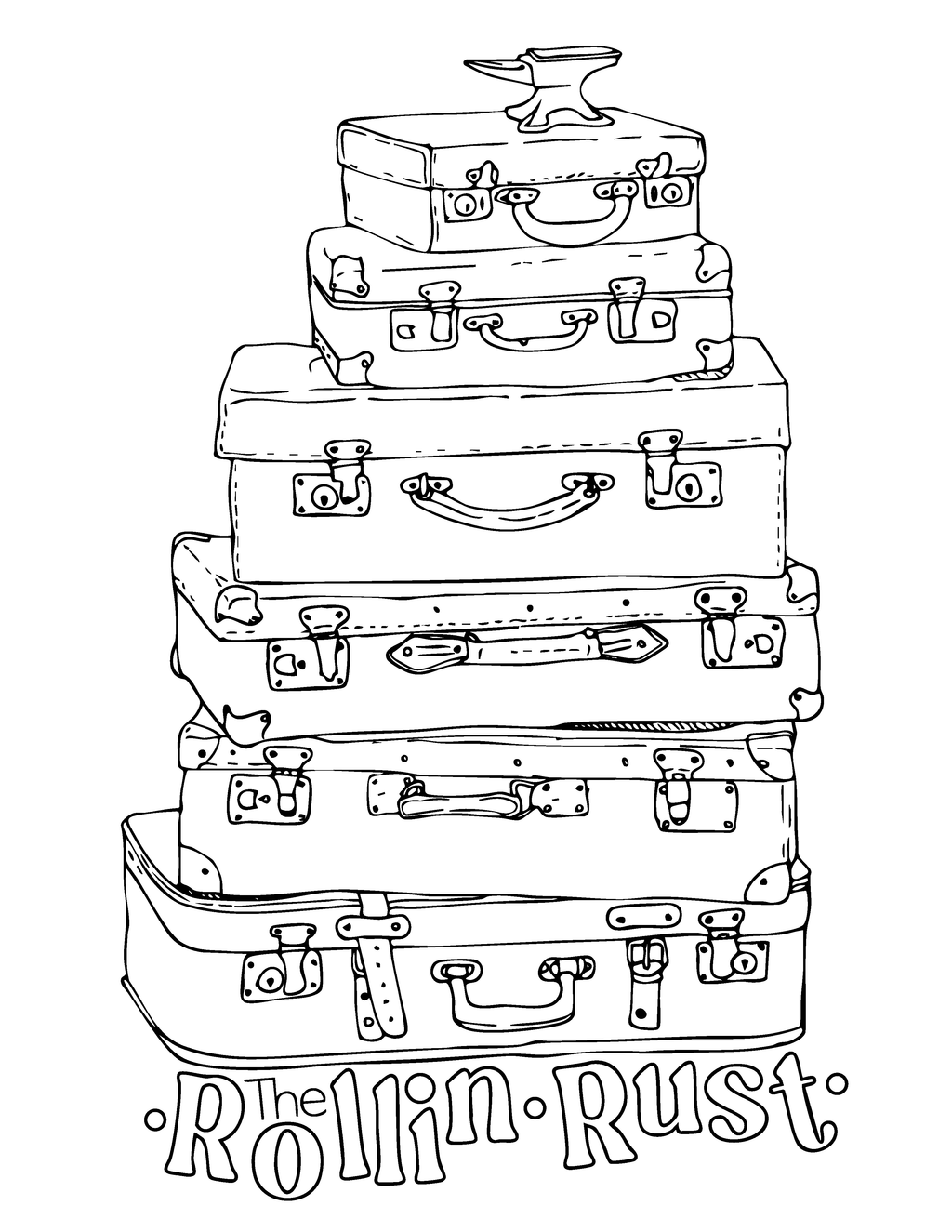 Rollin' Rust Suitcase T - 5th Year Anniversary Edition