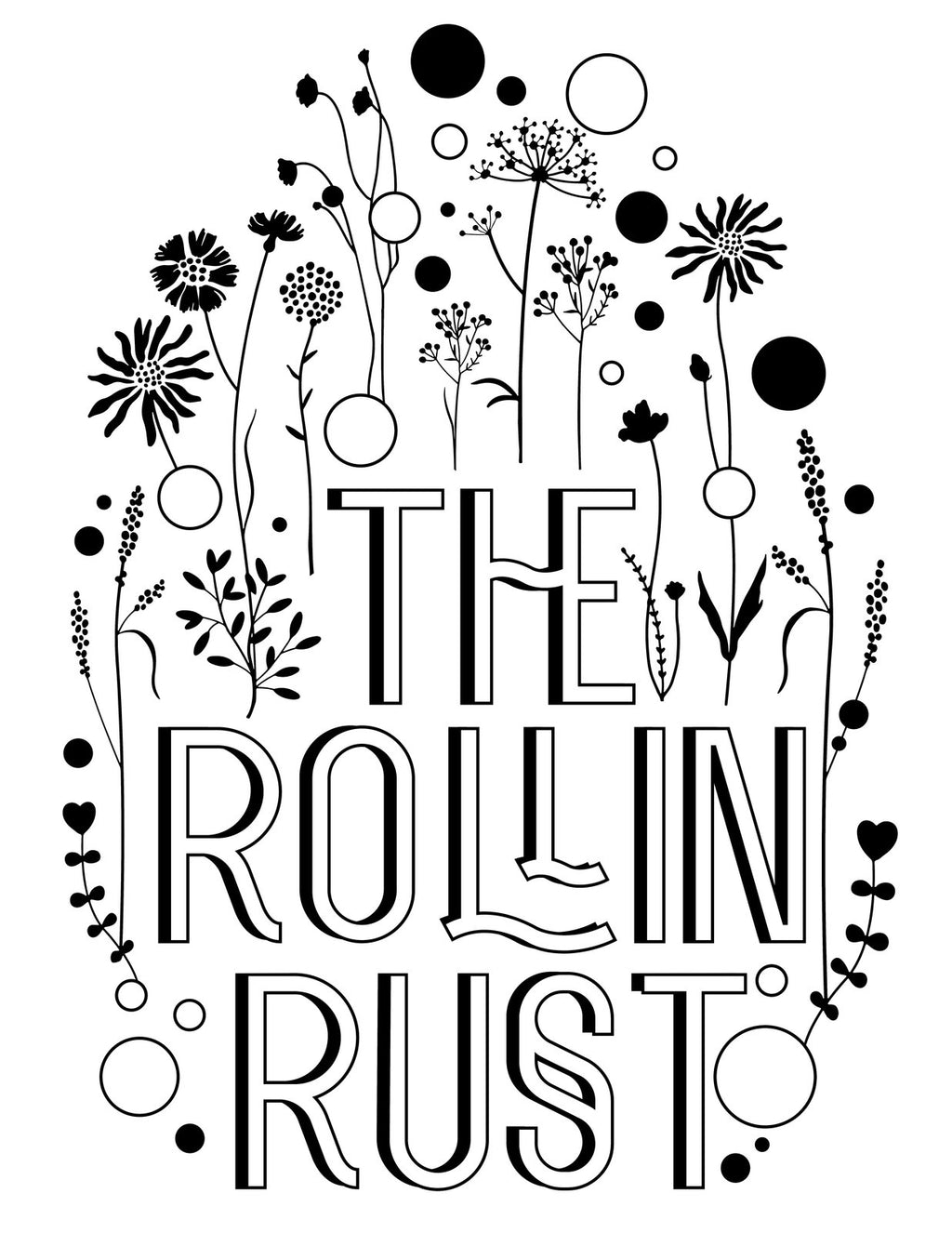 Rollin' Rust T-Shirt - "Wildflowers"